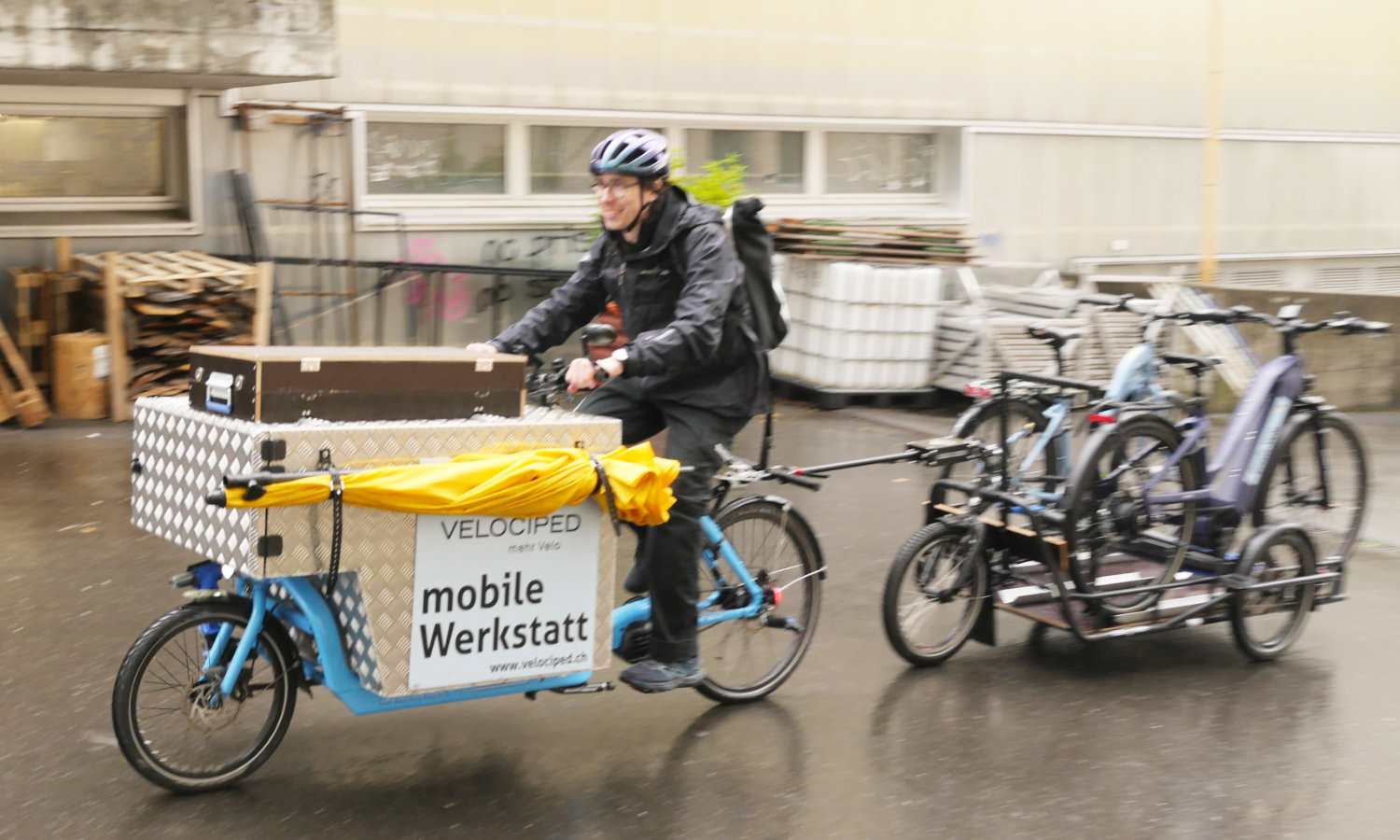 mobile Werkstatt: Winter-Betrieb