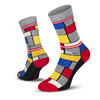 Le Patron Classic Jersey Look Socks mondrian grey 35-38